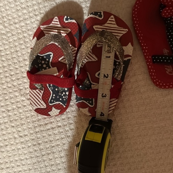 Patriotic Star and Polka Dot Baby Sandals - Picture 5 of 7